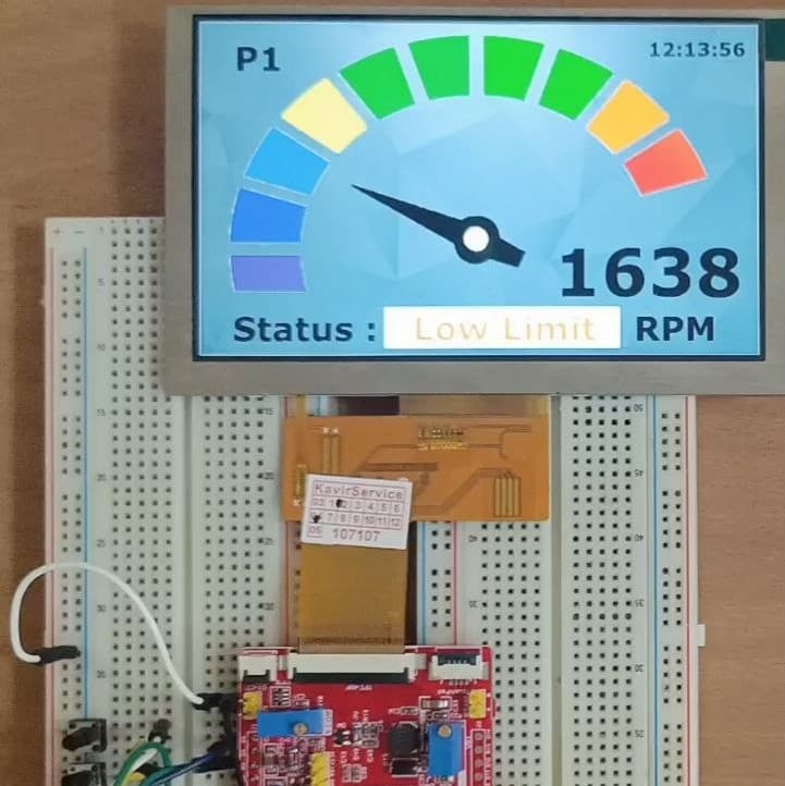 TouchGFX روی فلش خارجی QSPI — STM32H7B0